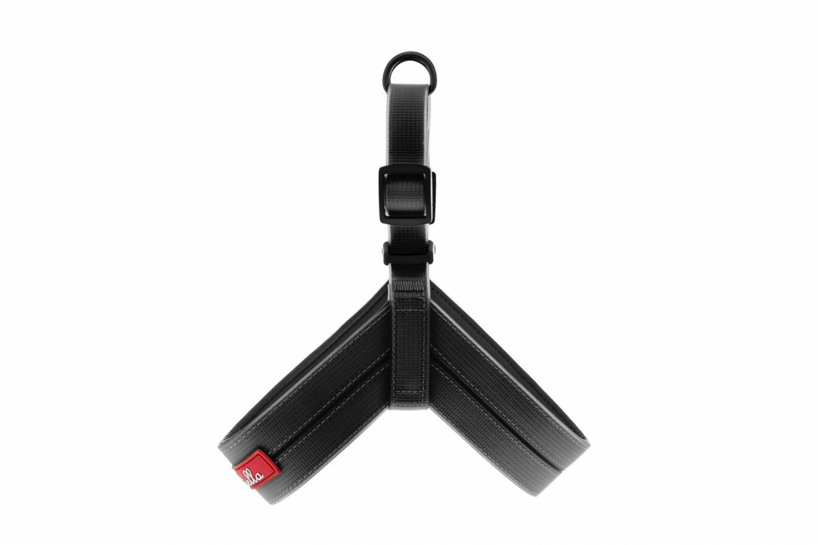 Ошейники, шлейки Ferribiella аксессуары Силиконовая шлейка Soft-touch, черная (50-64 см)